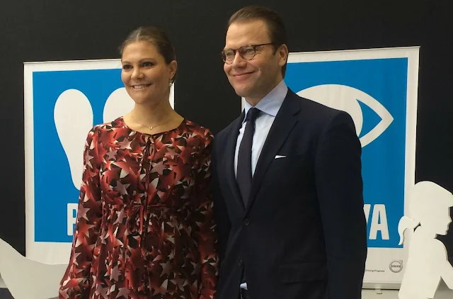 Crown Princess Victoria and Daniel visited in the morning the Volvo headquarters,