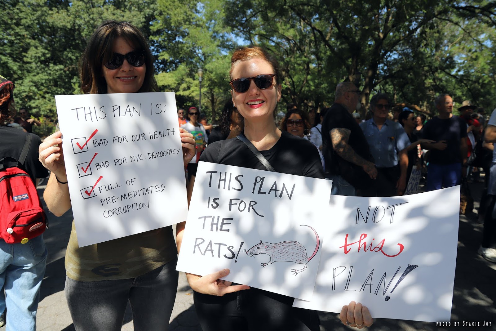 EV Grieve At the march and rally to save East River Park