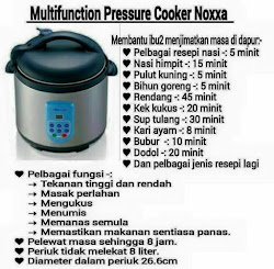 noxxa periuk cooker pressure amway cooking untuk recipes multifunction harga rice slow cook shopper resepi ni panduan recepies periuknoxxa pc