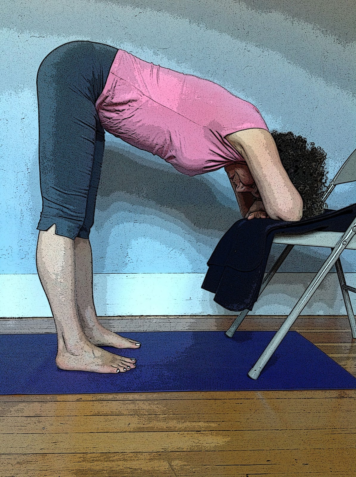 It is called aging Tucking and Tilting the Pelvis