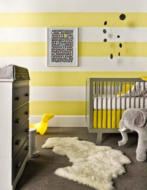 Dormitorios de bebés con rayas - Ideas para decorar dormitorios
