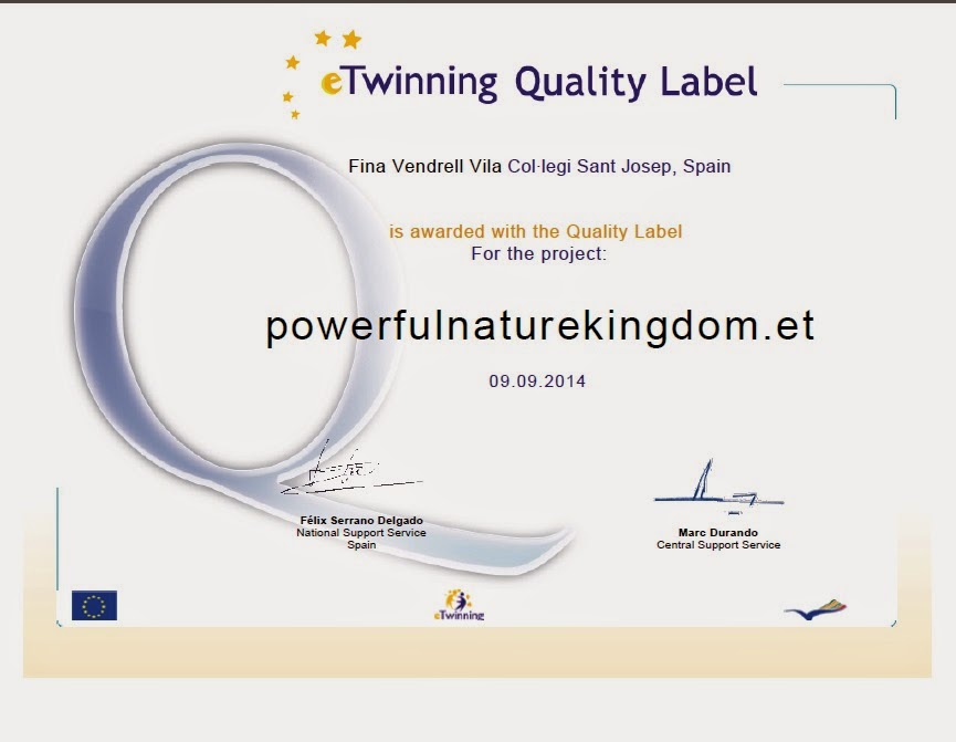 NATIONAL AND EUROPEAN QUALITY LABEL