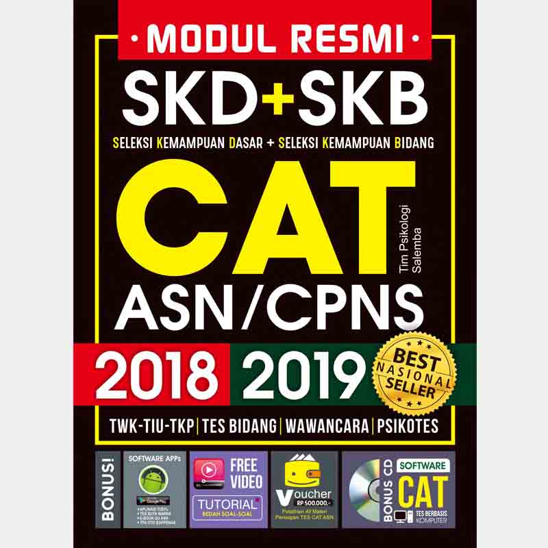 Ebook CPNS Modul Resmi SKD + SKB CAT ASN / CPNS 2018-2019