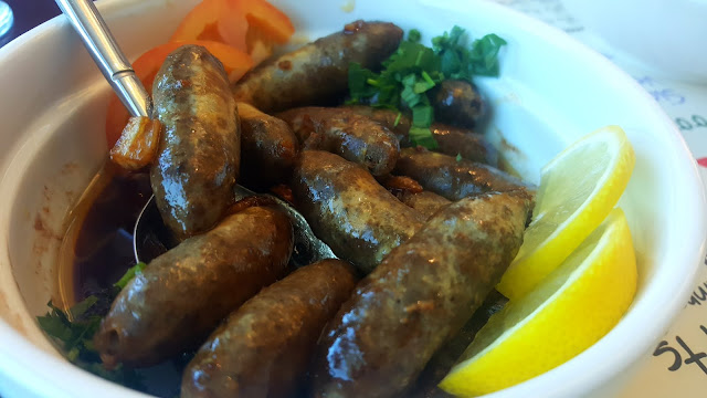 dubai blogger food baydar arabic makanek sausage