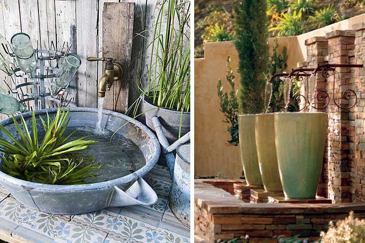 Marzua: Fuentes de jardín