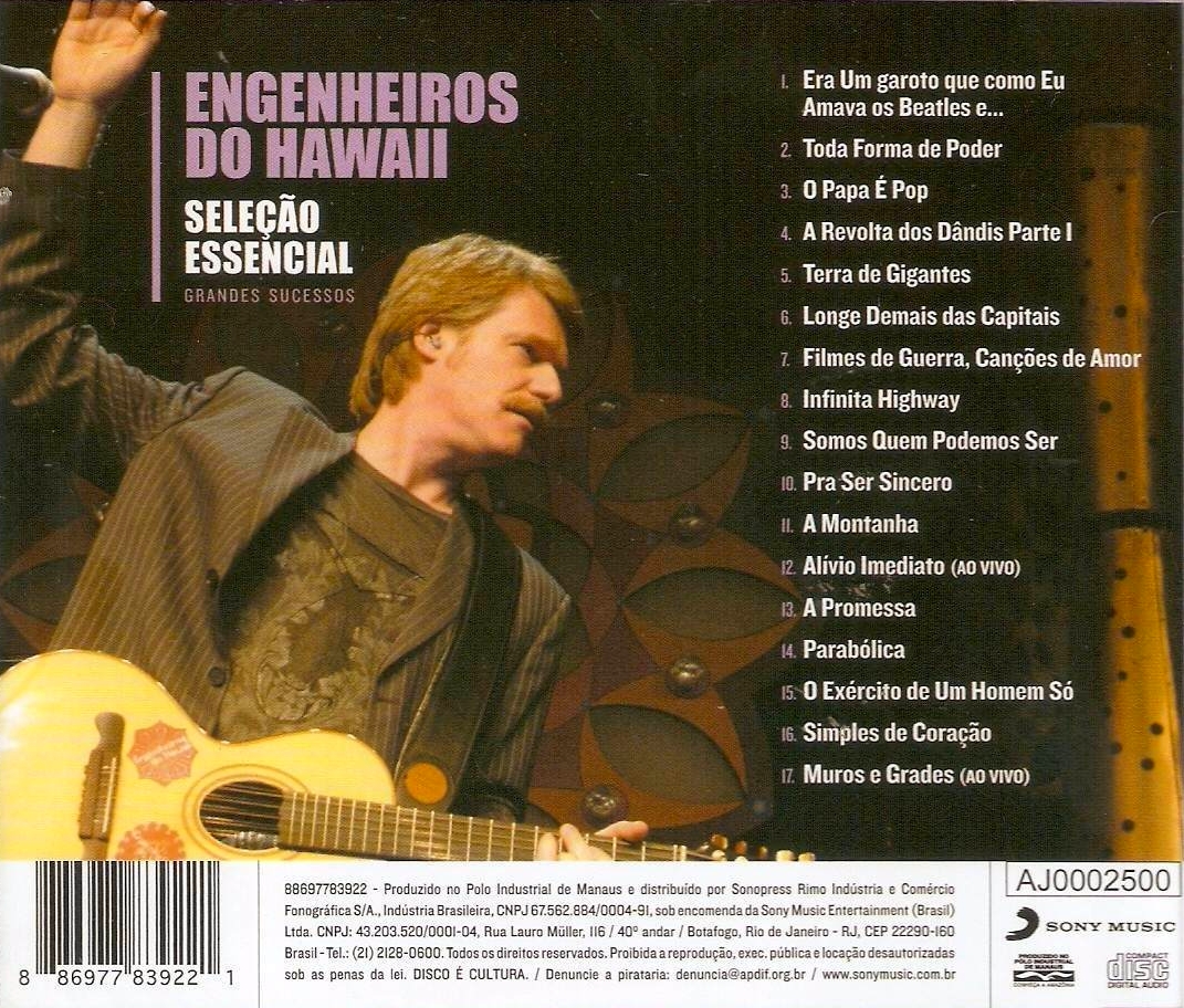Engenheiros Do Hawaii Seleção Essencial Capas & Covers CD Engenheiros Do Hawaii Seleção Essencial Capas & Covers CD