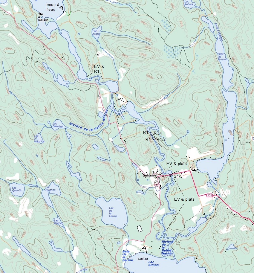 QCRivers haute Petite Nation du lac Gagnon au lac Simon