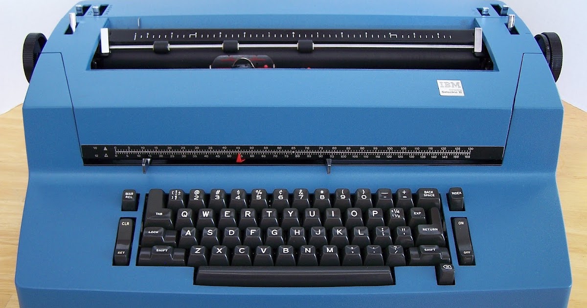 Blue IBM Selectric