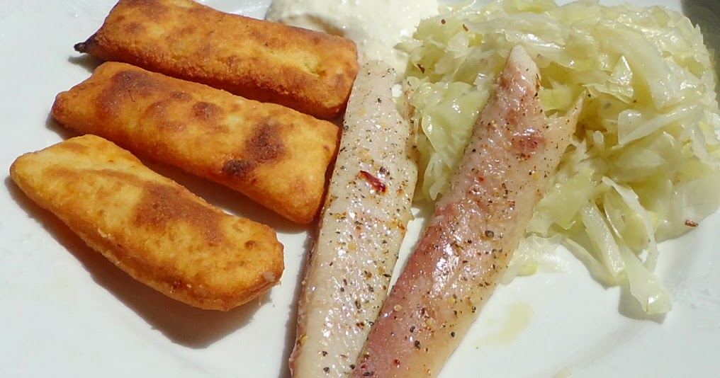 auchwas: &amp;quot;Erdäpfelblattln&amp;quot; - Weißkraut-Salat- Räucherforelle