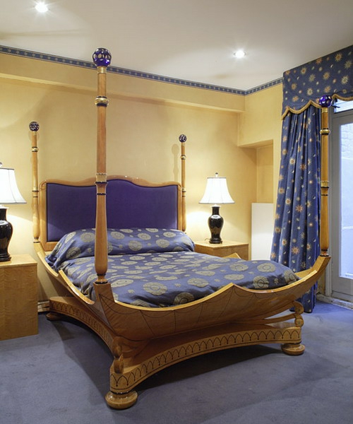 Dormitorios en amarillo y azul - Ideas para decorar dormitorios