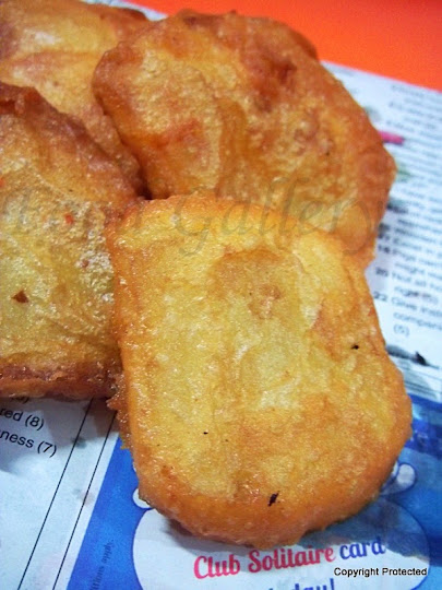 Potato bajji, Potato fritters