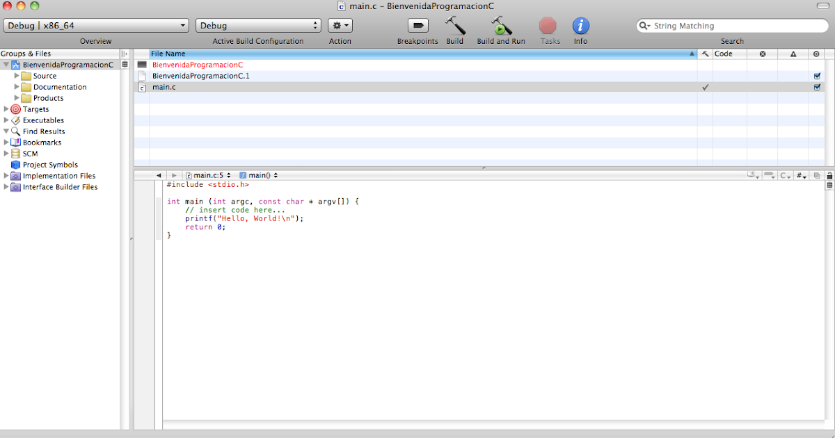 Programación en Lenguaje C: Código Fuente