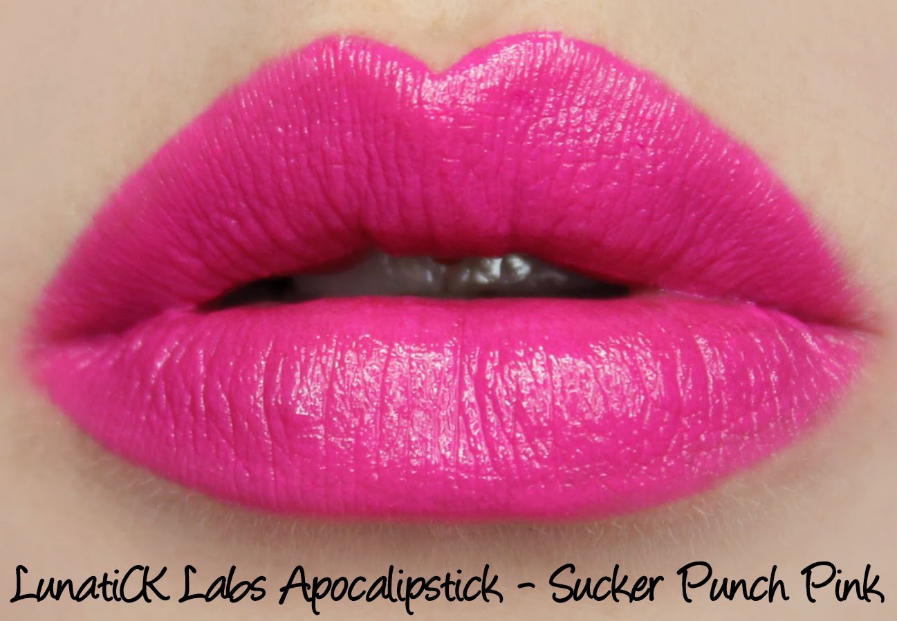 LunatiCK Labs Apocalipsticks - Sucker Punch Pink Swatches & Review