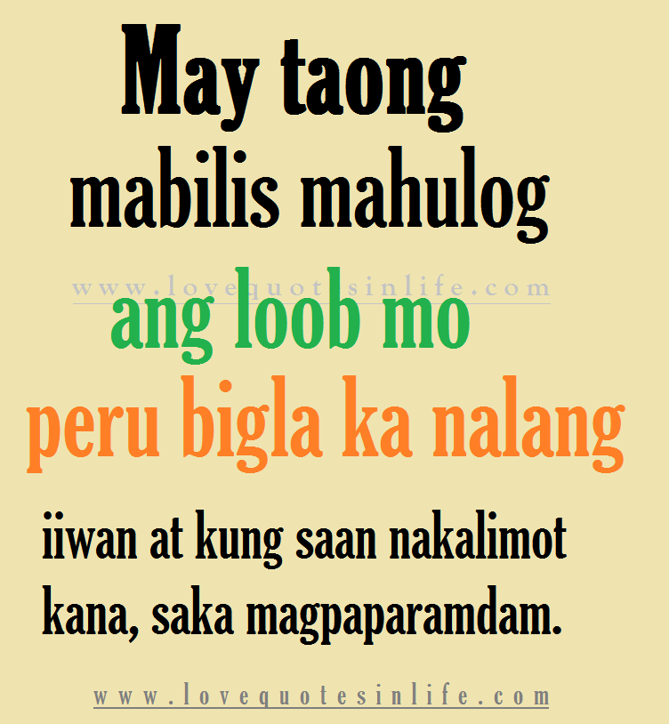 Hugot Tagalog Quotes. QuotesGram