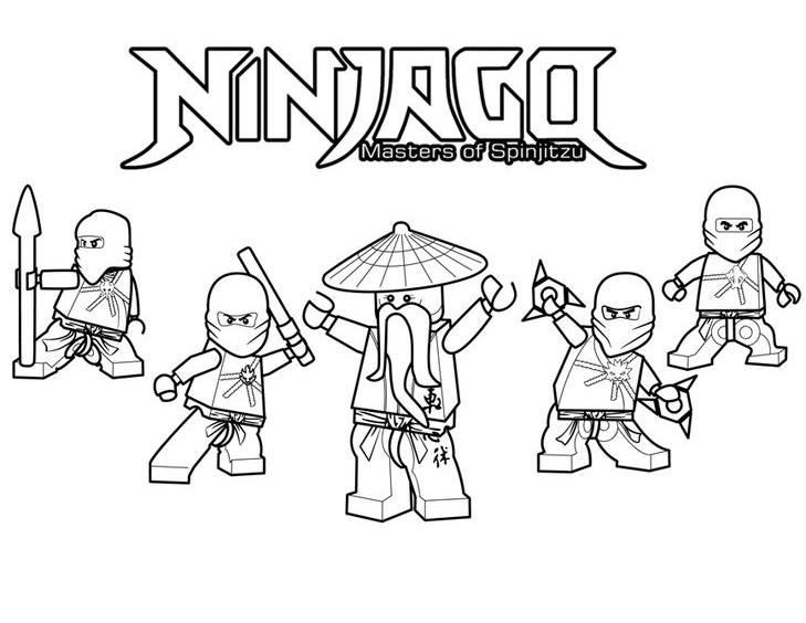 Tranh tô màu Ninjago 09