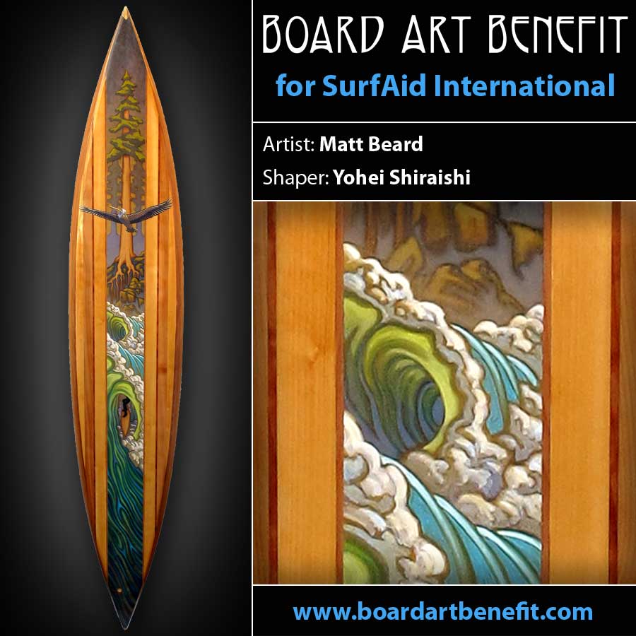 Girl With A Surfboard: Board Art Benefit
