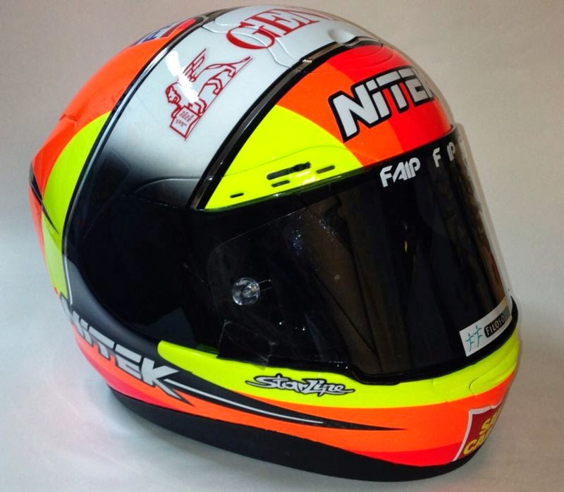 Racing Helmets Garage: NiTEK P1 A.Locatelli 2014 by Starline