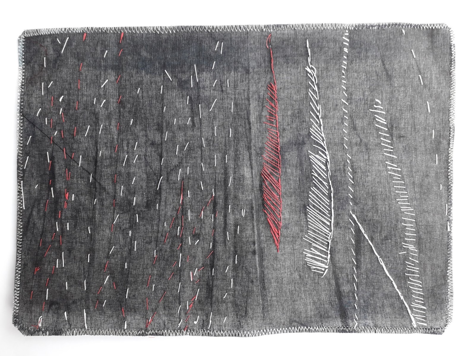 magsramsay: Sketchbook Project V14 : Thread Trails ( making pages)