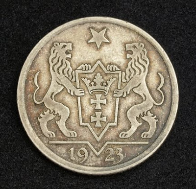 Poland city Danzig coins Gulden silver coin