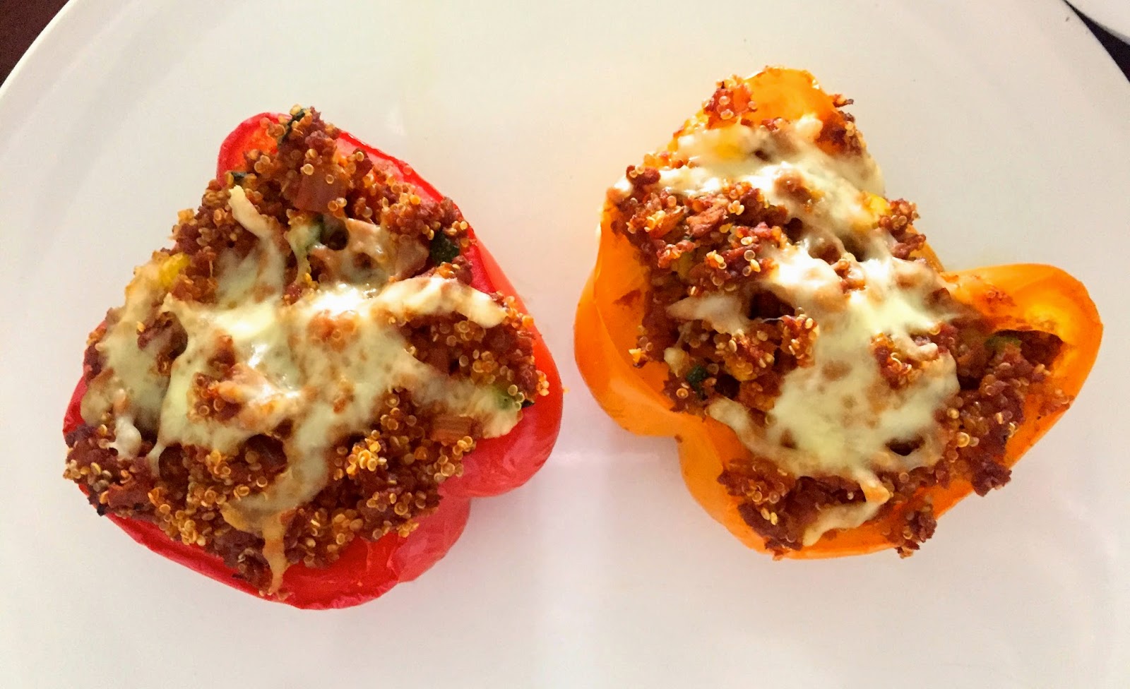 Giannina Stuffed Soy Chorizo and Quinoa Peppers