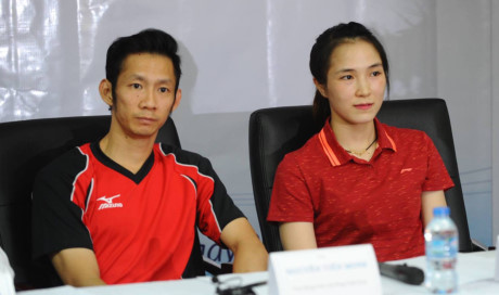 Tien Minh tu tin du Olympic cung ban gai - Anh 1
