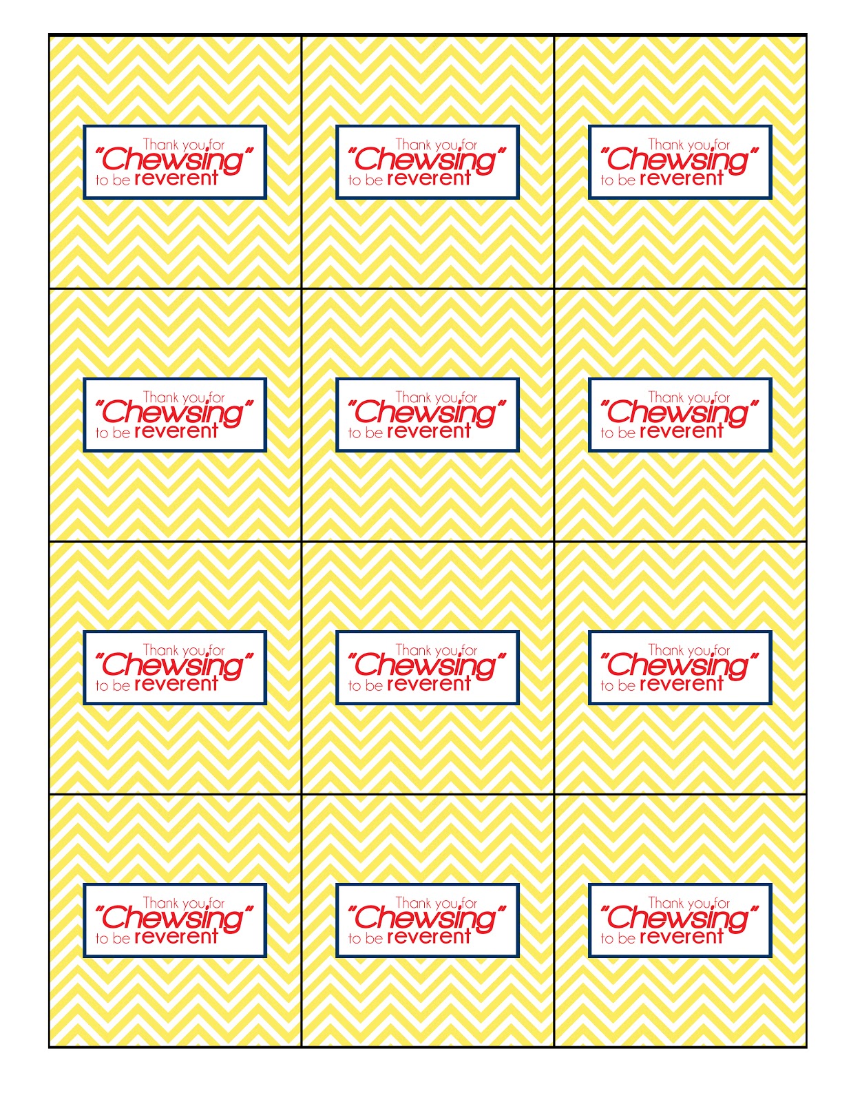 Larcie Bird Chewsing To Be Reverent gum Wrapper Printable larcie-bird-chewsing-to-be-reverent-gum-wrapper-printable