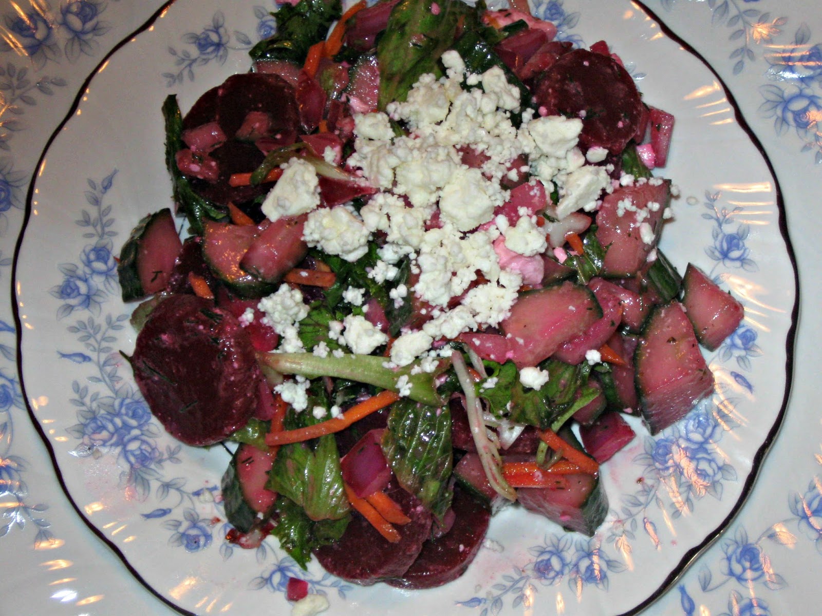 Hungry Couple Beet and Cucumber Salad