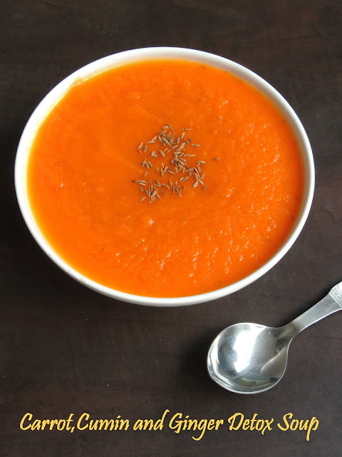 Carrot,Cumin and Ginger Detox Soup,Cleansing Detox Soup