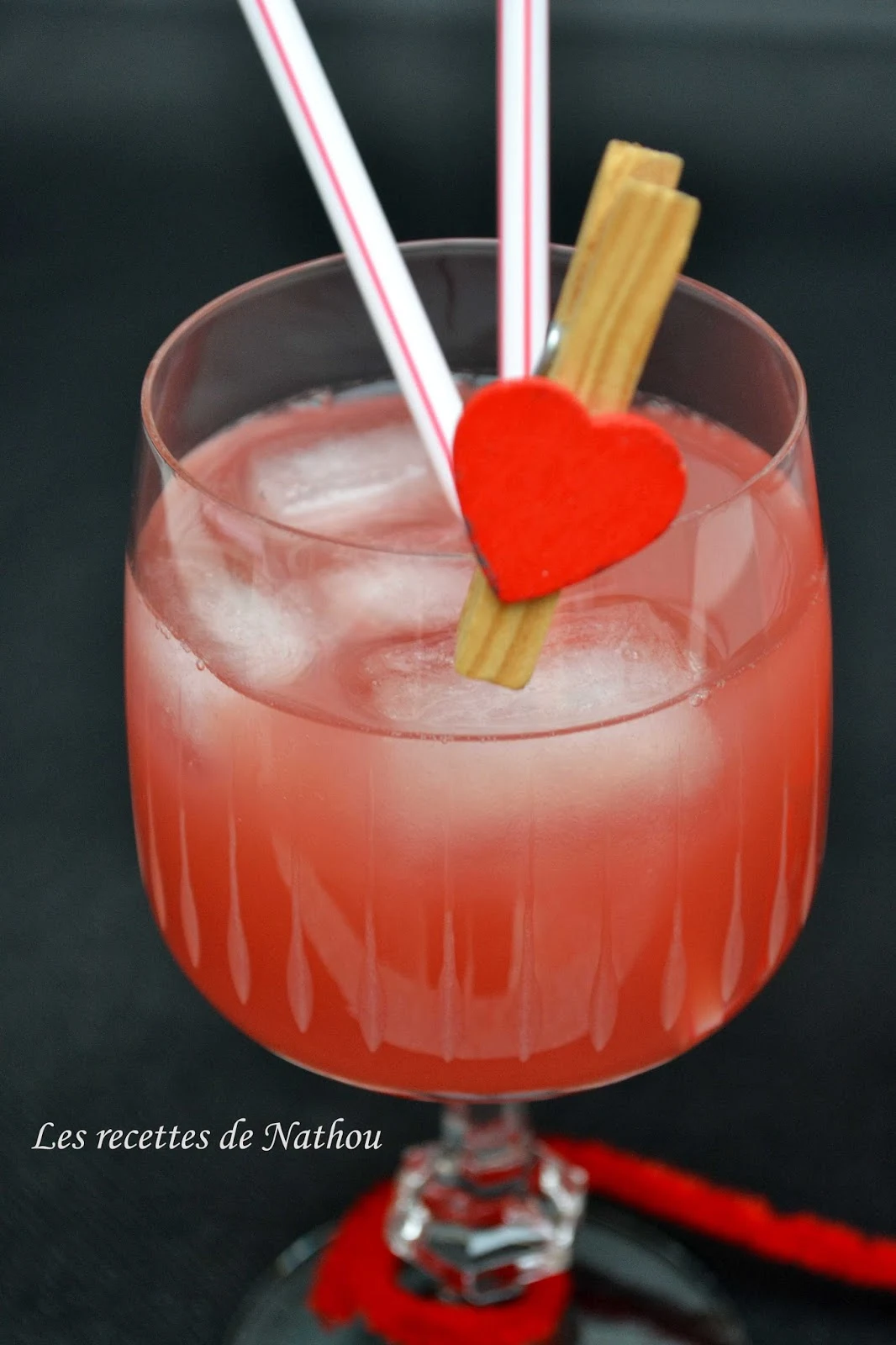 Ma cuisine au fil de mes idées...: Cocktail rouge passion "Saint-Valentin"