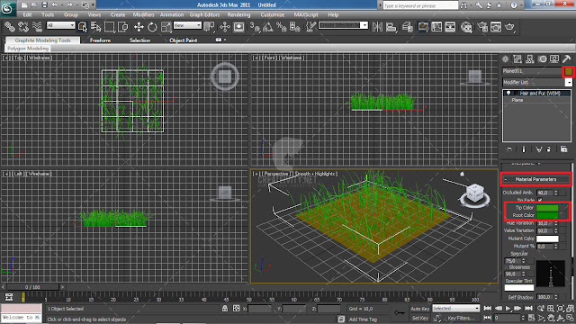 Tutorial Membuat Rumput 3D With 3Ds MAX