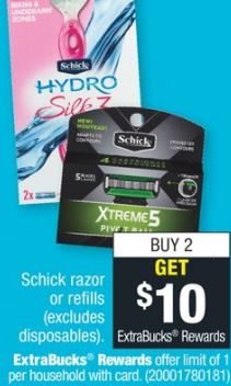 Schick Hydro Silk 3 Women's Razor, 1 CT, 2 Refill free