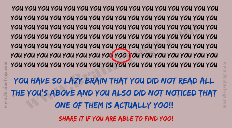 Lazy Brain Reading Challenge - Spot the Mistake!