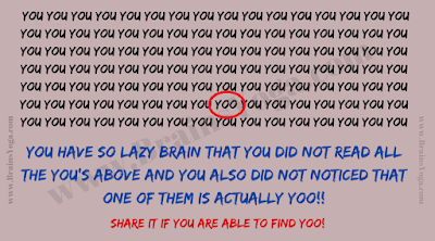 Answer of Lazy Brain Mistake Puzzle