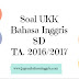 Soal UKK Bahasa Inggris SD Kelas 1, 2, 3, 4, dan 5 Tahun Ajaran 2016/2017