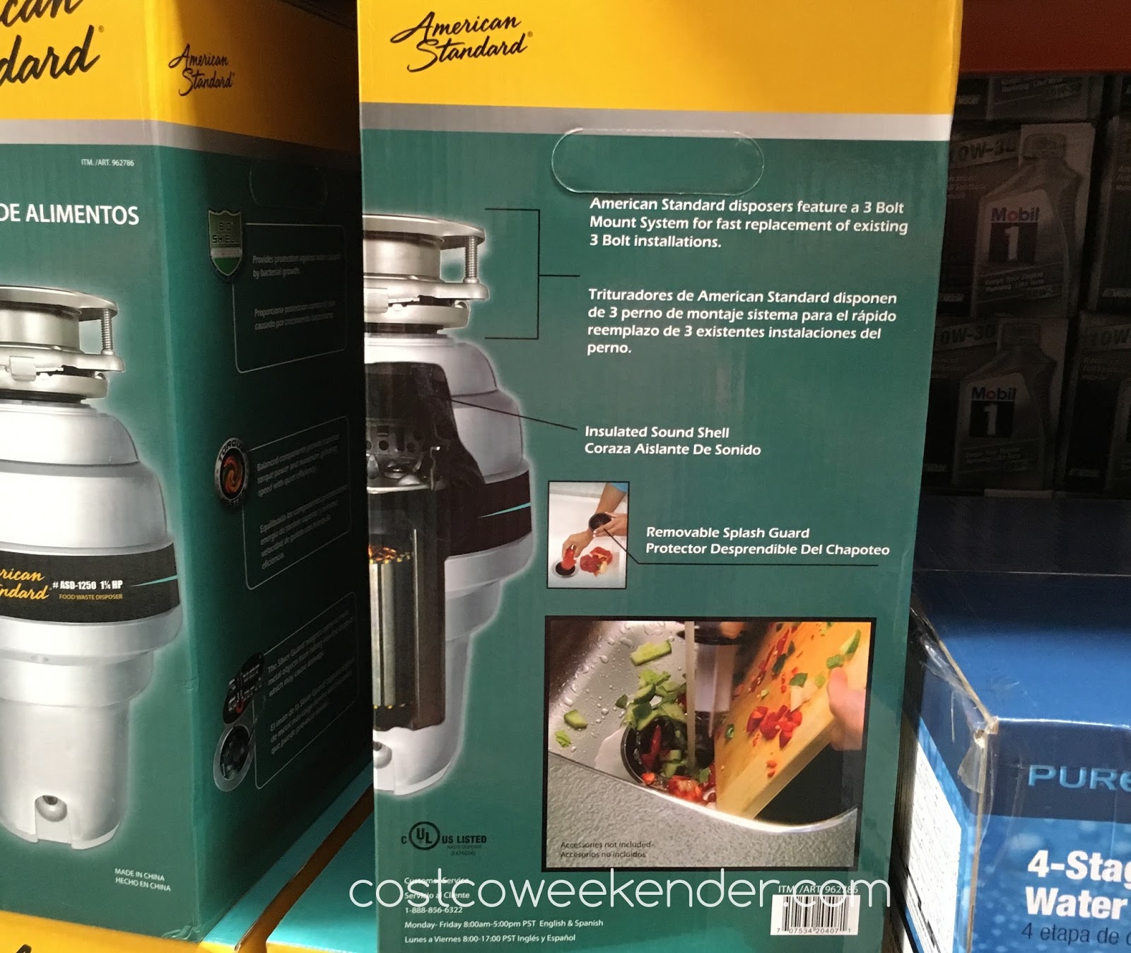 American Standard ASD1250 Food Waste Disposer Costco Weekender