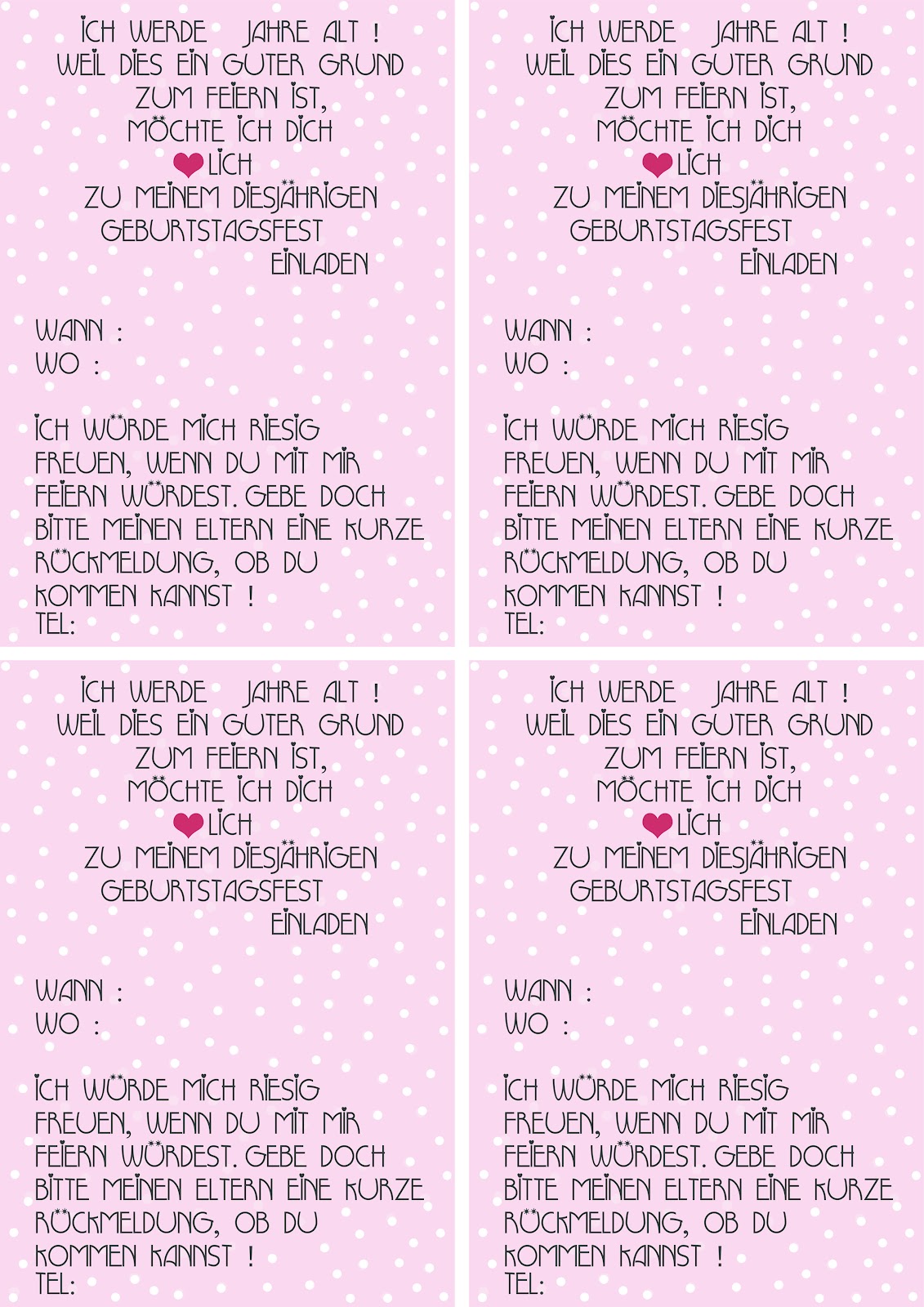 Ideen Fur Einladungskarten 40 Mustertexte Fur