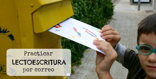 Practicar lectoescritura por correo, mediante el intercambio de cartas con amigos