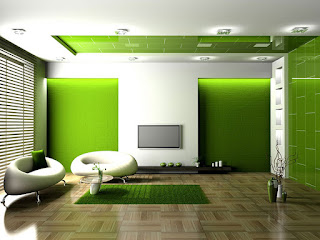 Desain Interior Ruang Tamu Warna Hijau Modern Semi Mewah Sederhana Desain Interior Ruang Tamu Warna Hijau Modern Semi Mewah Sederhana