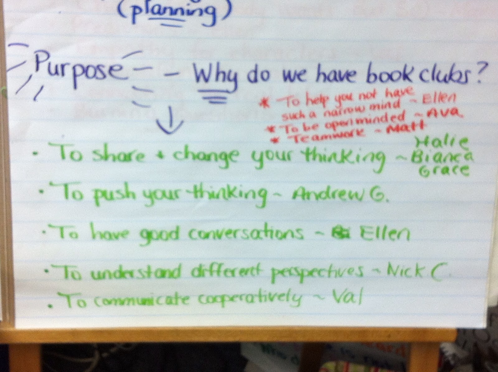 Two Reflective Teachers Discussing the Purpose of Units with Students