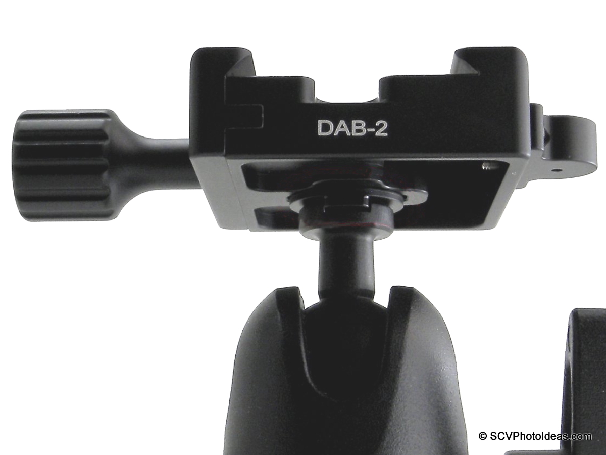 DBAD-1 Boss Adapter below Desmond DBA-2 QR clamp