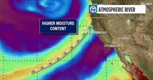 ADVERTENCIA: rio atsmosferico impactara California. ADVERTENCIA: rio atsmosferico impactara California.