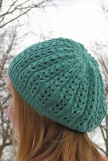 Sweet & Simple Lace Hat knitting pattern by Karen Marlatt