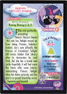 My Little Pony Princess Twilight Sparkle Series 3 Trading Card