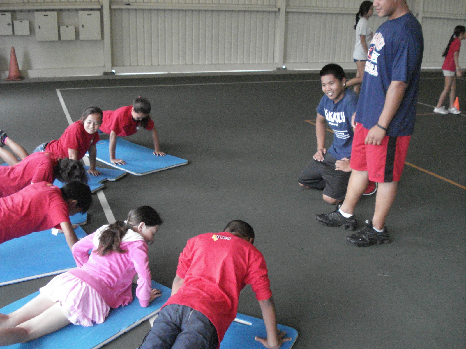 G.T. P.E. Rocks! Second lesson, 5th Graders at Kea'au Elementary School