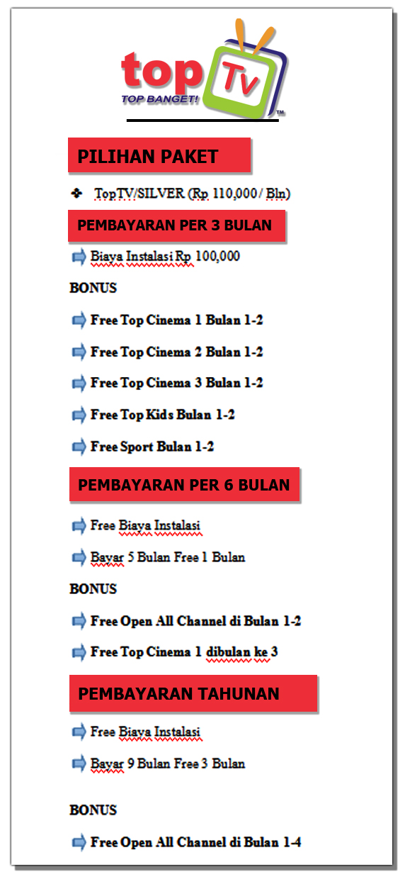 MNC VISION: INDOVISION OKEVISION TOPTV | TELP/WA 082321145633