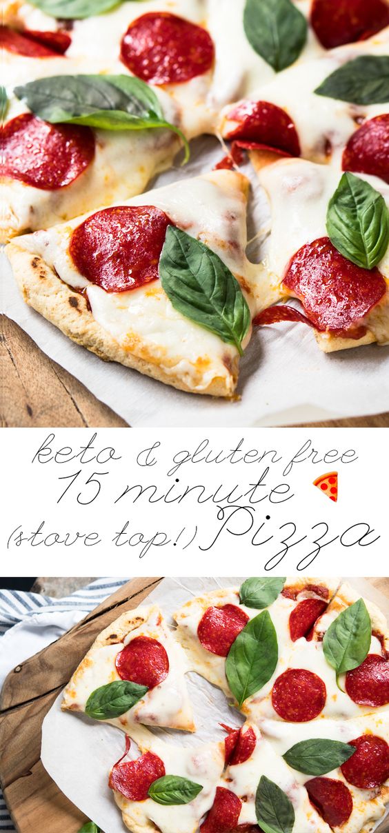 15Minute Stove Top Pizza Crust 🍕 gluten free, dairy free & keto