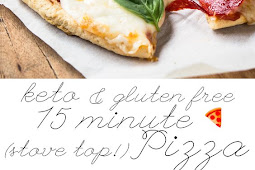 15-Minute Stove Top Pizza Crust 🍕 gluten free, dairy free & keto