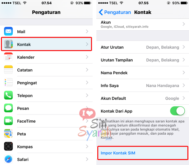 kontak sim tidak terbaca di iphone