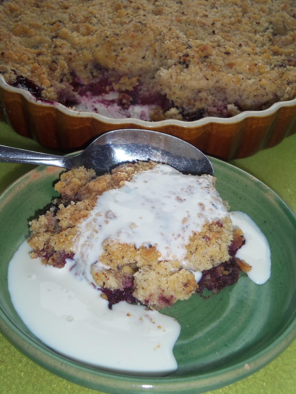 Fun as a Gran Hazelnut crumble