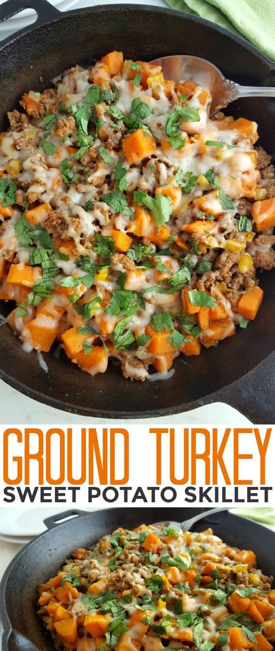 Ground Turkey Sweet Potato Skillet Recipe Girls Dishes